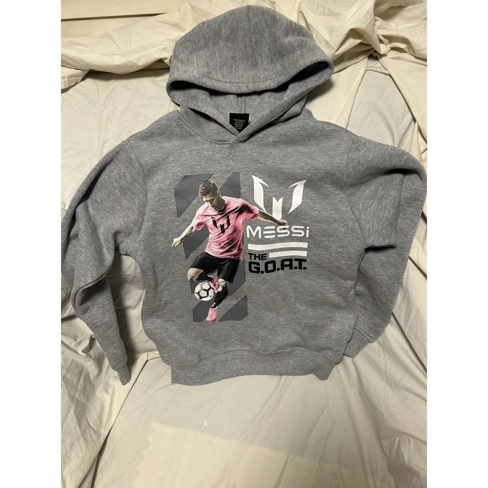 Youth MED 10/12 Messi Collection Lionel - The Goat Inter Miami Hoodie Sweatshirt